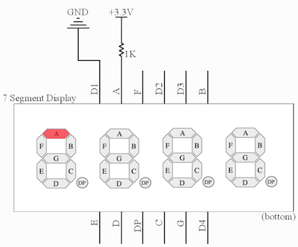 Matching breadboard circuit diagram